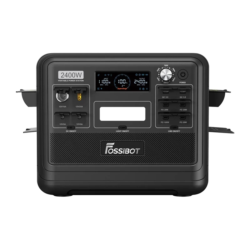 Estação de carregamento FOSSIBOT F2400 2400W, preta