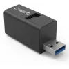 Hub USB 3.0 mini ORICO de 3 portas em alumínio (5 Gbps, 3x USB-A)