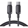 Cabo de carregamento rápido USB-C para USB-C Joyroom S-CC100A141B 120cm 60W 5A preto