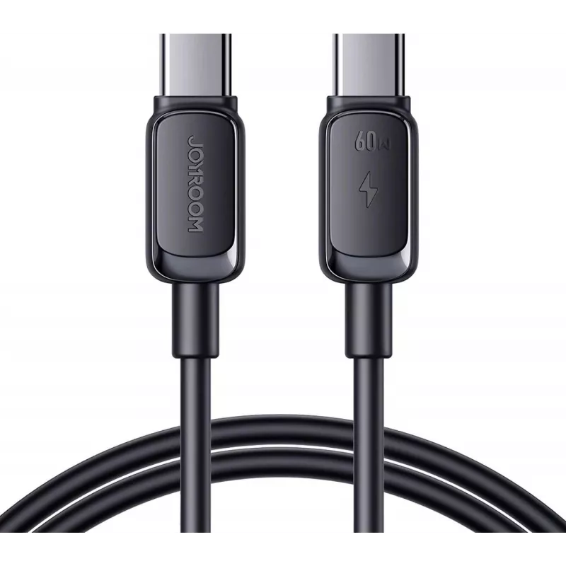 Cabo de carregamento rápido USB-C para USB-C Joyroom S-CC100A141B 120cm 60W 5A preto