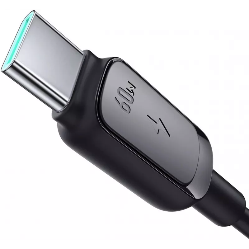 Cabo de carregamento rápido USB-C para USB-C Joyroom S-CC100A141B 120cm 60W 5A preto