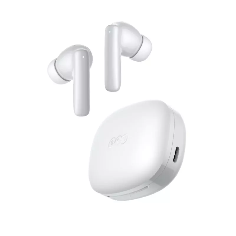 Auscultadores in-ear sem fios QCY T13 Pro com cancelamento ativo de ruído ANC - branco
