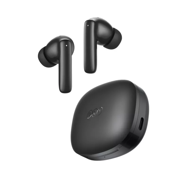 Auscultadores true wireless in-ear QCY T13 Pro com cancelamento ativo de ruído, Bluetooth 5.3, IPX5, preto