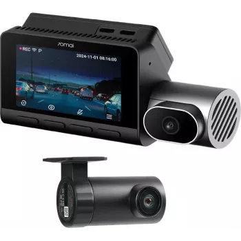 70mai T800 Dash Cam 4K + Câmara traseira RC24 HDR + Cartão SD 256GB