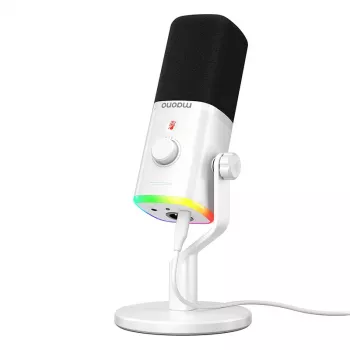 MAONO PD100X Microfone dinâmico (branco) - USB-C e XLR