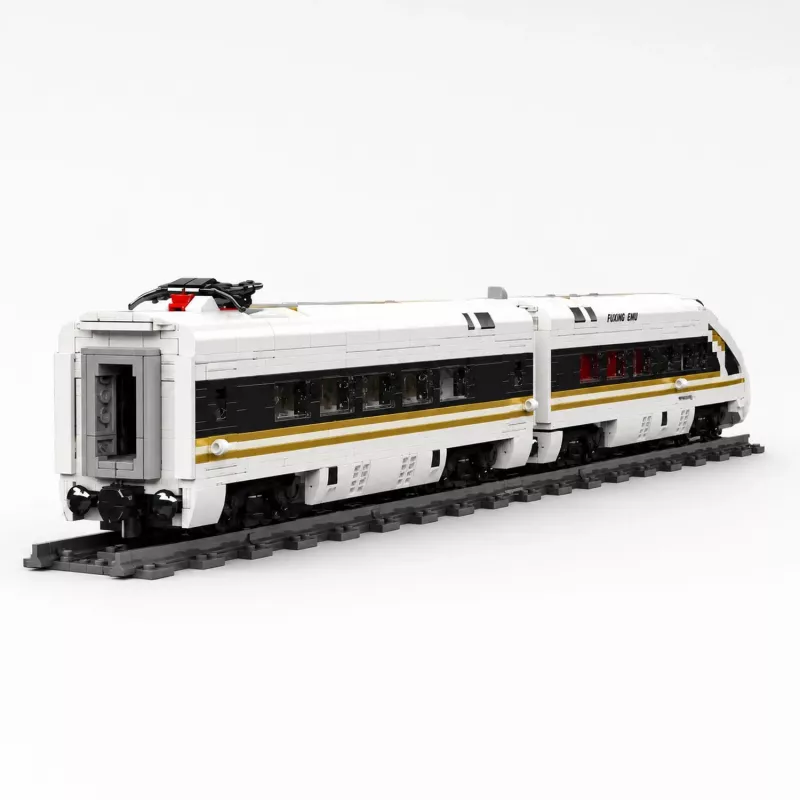 MOULD KING 12015 Comboio de alta velocidade Fuxing EMU Kit de construção - 2117 peças