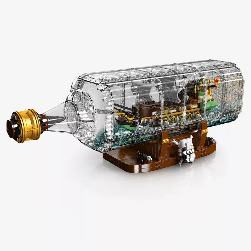 MOULD KING 10067 Flying Dutchman Barco numa garrafa Conjunto de construção (2499 peças)