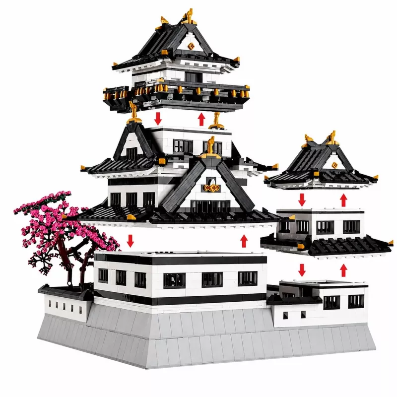 Mould King Castelo de Himeji 22006 Conjunto de blocos de construção (3086 peças)