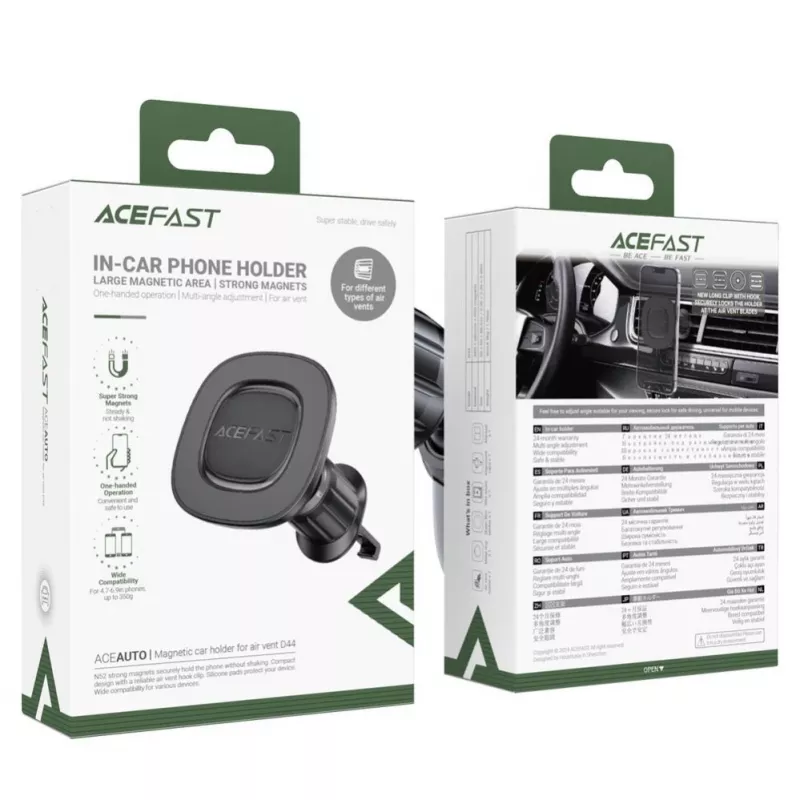 Acefast D44 Suporte magnético para automóvel para saída de ventilação preto