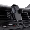 Acefast D48 Suporte para ventilação de automóvel com carregador sem fios preto