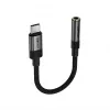 Acefast USB-C para 3,5 mm J12 Adaptador de áudio preto