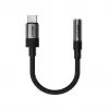 Acefast USB-C para 3,5 mm J12 Adaptador de áudio preto