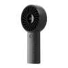 JISULIFE Ventilador de mão 4 Preto - Mini ventilador portátil USB recarregável com 3 velocidades, design dobrável