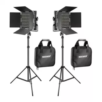 Kit de luz de vídeo LED bi-color NEEWER 660 (2 lâmpadas, 40W, 3200-5600K)