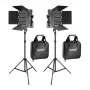 Kit de luz de vídeo LED bi-color NEEWER 660 (2 lâmpadas, 40W, 3200-5600K)
