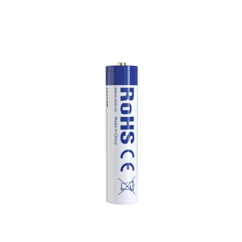 Pilha recarregável de iões de lítio XTAR AAA 1,5 V 750 mAh (pack de 4) com proteção