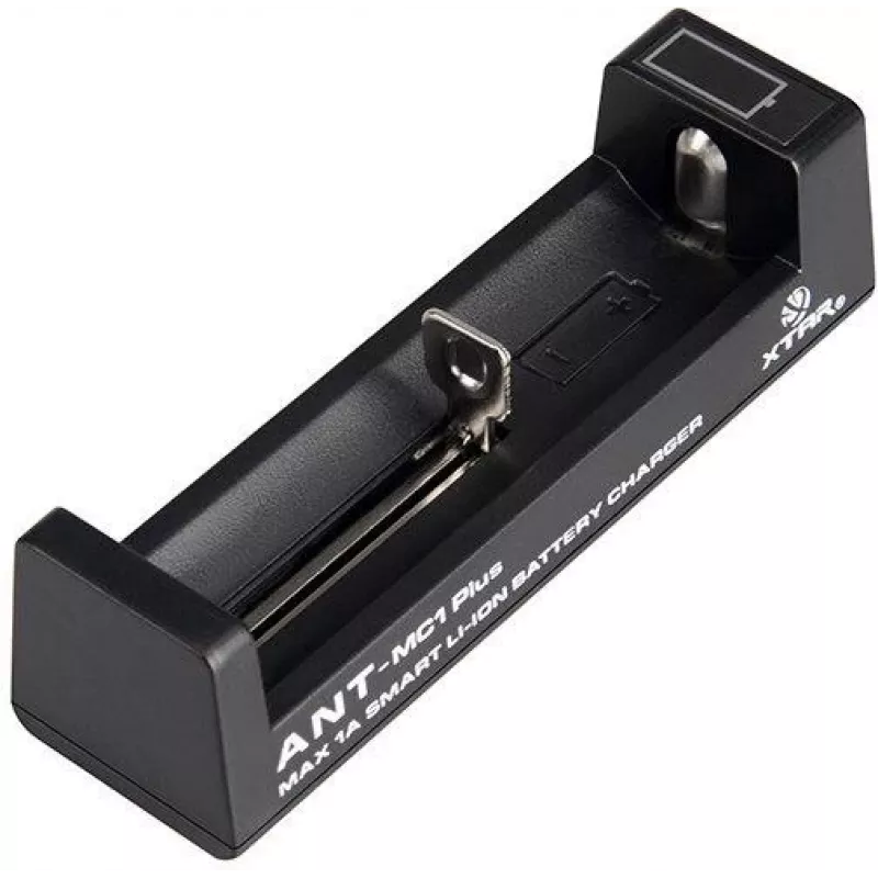 Carregador de pilhas de iões de lítio XTAR ANT MC1+ Micro USB para 18650