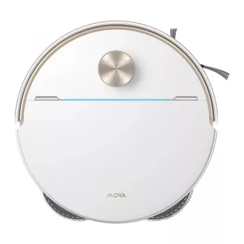 Robô aspirador e lavador Mova V70 Ultra Complete branco com estação de limpeza