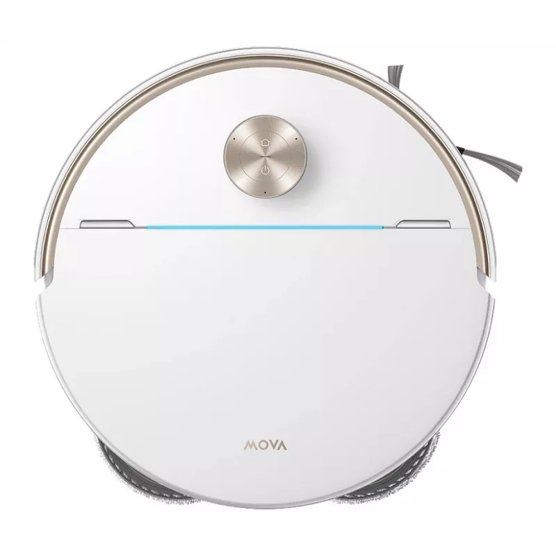 Robô aspirador e lavador Mova V70 Ultra Complete branco com estação de limpeza