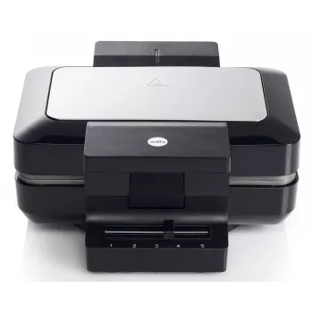 Máquina de waffles belgas WILFA 1000W aço inoxidável