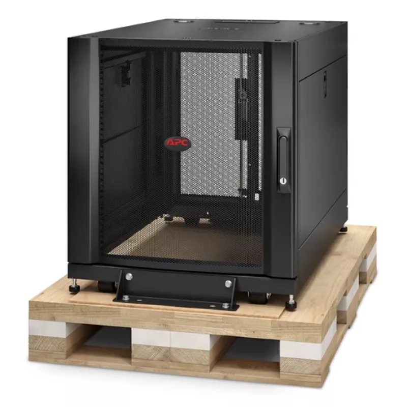 Caixa de rack de servidor APC NetShelter SX 12U 600mm x 900mm com painéis laterais preto Shock-Verpackung