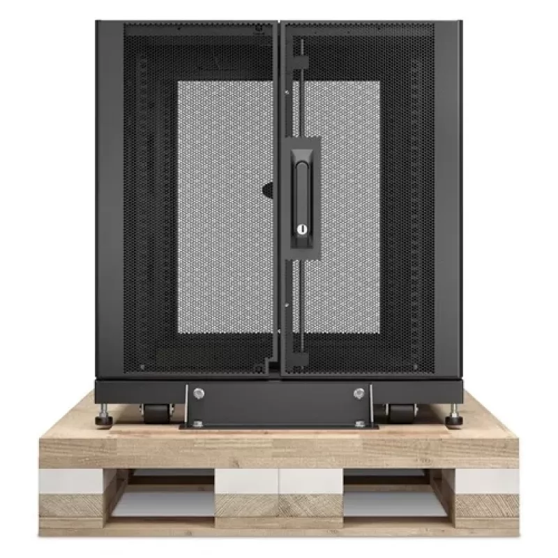 Caixa de rack de servidor APC NetShelter SX 12U 600mm x 900mm com painéis laterais preto Shock-Verpackung