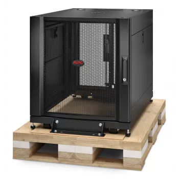 Caixa de rack de servidor APC NetShelter SX 12U 600mm x 900mm com painéis laterais preto Shock-Verpackung
