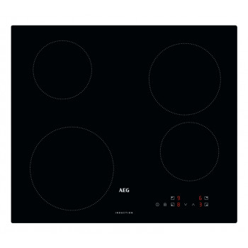Placa de indução AEG IB6420ACB, 4 zonas, touch-slider, 7000 W, preto
