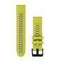 Garmin QuickFit 22 mm bracelete de silicone para relógio, Lime/Graphite (010-13280-03)