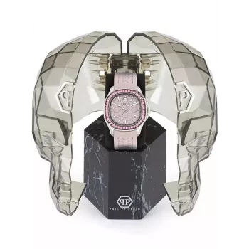 Relógio Philipp Plein mulher PWTAA0123 38mm de quartzo com bracelete de silicone preto