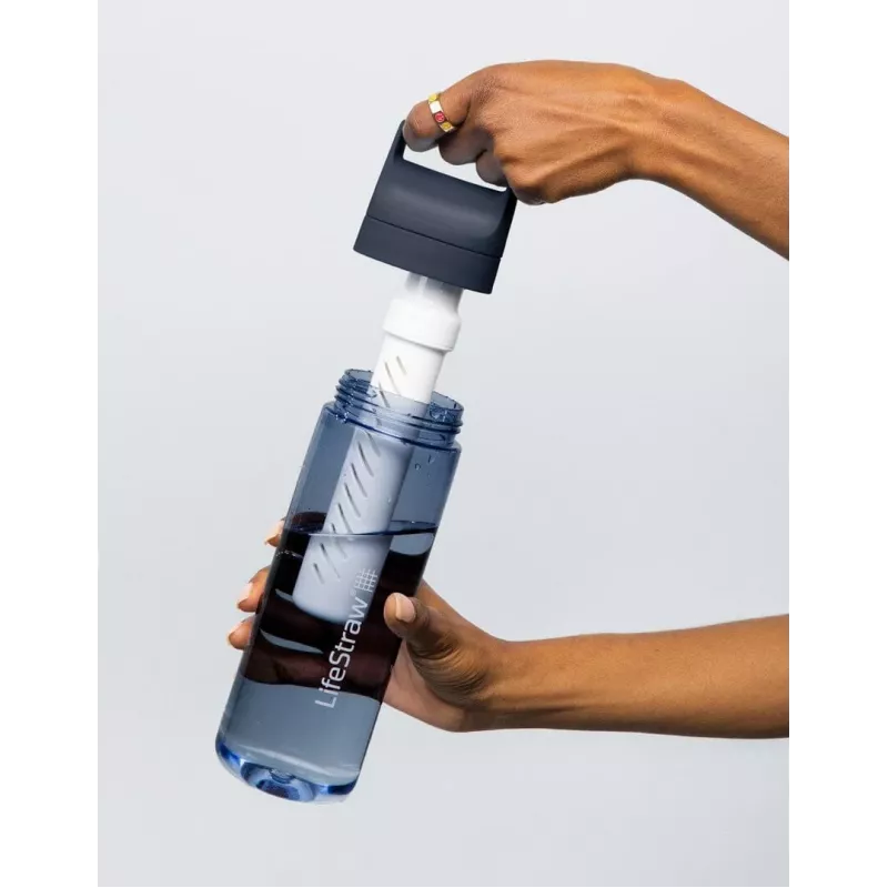 Garrafa filtrante LifeStraw Go 2.0 22 oz (650 ml) - rosa flor de cerejeira