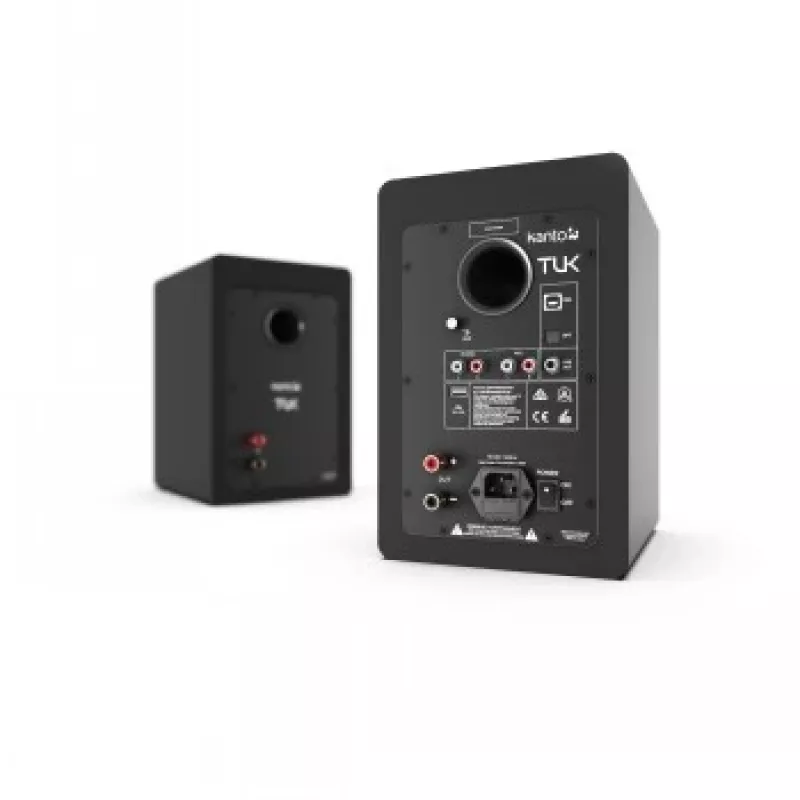 KANTO AUDIO TUKMB-FG altifalantes ativos premium com saída para auscultadores, DAC USB, pré-amplificador phono integrado, Bluetooth, preto mate (inclui cabo de alimentação Type-F e G)