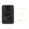 KANTO AUDIO YU-CG altifalantes ativos de estante com Bluetooth e entrada RCA - preto vinil (inclui cabo de alimentação Type-C e G)