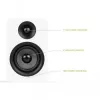 KANTO AUDIO YUP4W altifalantes passivos de estante par - branco