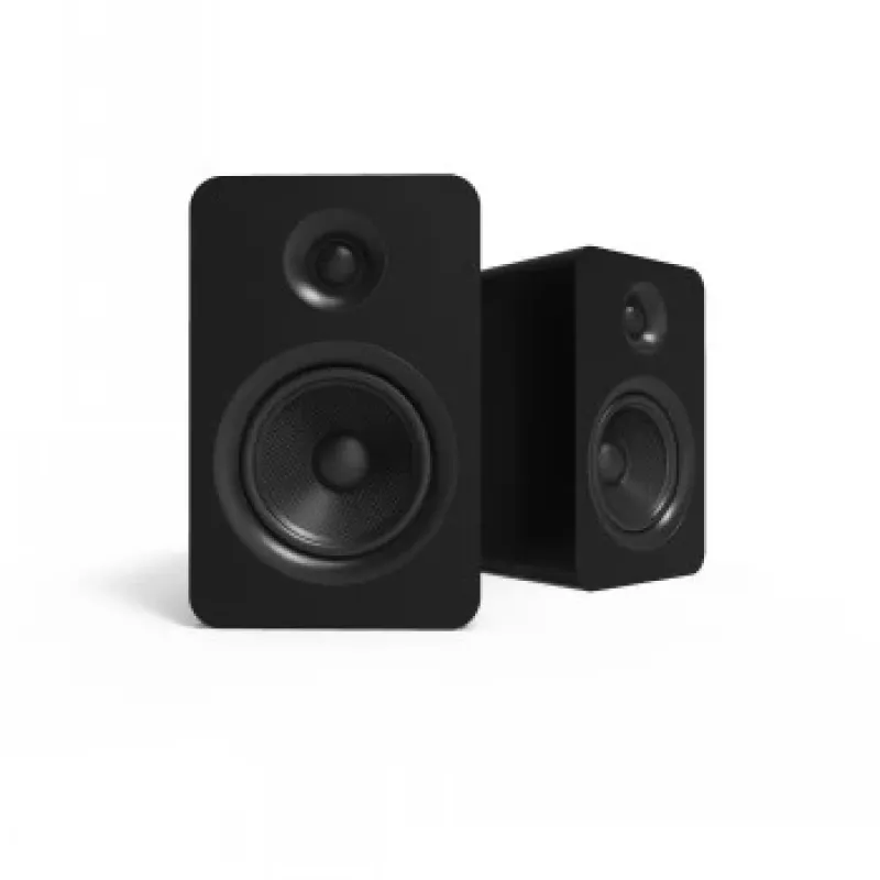 KANTO AUDIO YUP6 altifalantes passivos de estante par - tweeter de cúpula de seda de 1 polegada e woofer de Kevlar de 5,25 polegadas - preto