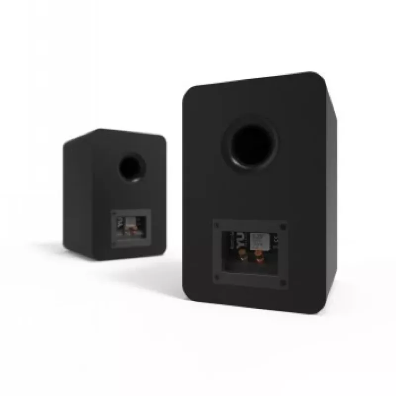 KANTO AUDIO YUP6 altifalantes passivos de estante par - tweeter de cúpula de seda de 1 polegada e woofer de Kevlar de 5,25 polegadas - preto