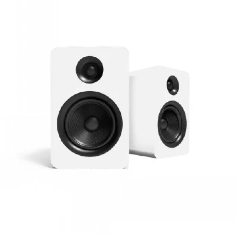 KANTO AUDIO YUP6W altifalantes passivos de estante (par) - branco - tweeter de cúpula de seda de 1 polegada e woofer de Kevlar de 5,25 polegadas