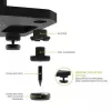 Kanto Audio 26 suportes de altifalantes altos enchíveis com pés isolantes - preto (par)