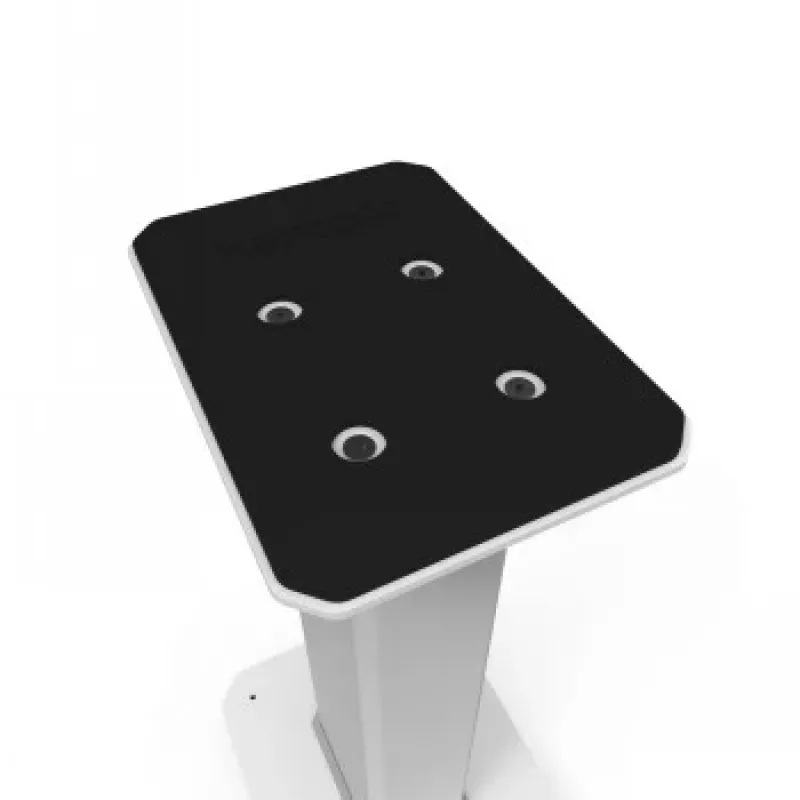 KANTO AUDIO 26 suportes de altifalantes altos enchíveis com pés isolantes - branco (par)
