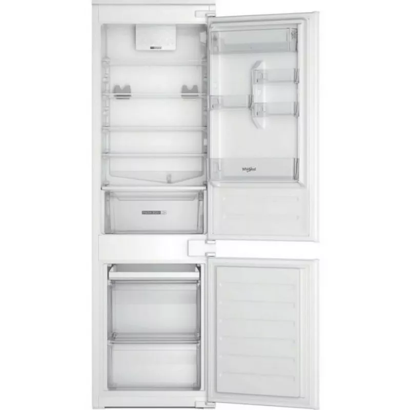 Whirlpool WHC18D011B1 Combinado encastrável frigorífico-congelador, 275 L, classe energética F, Low Frost, preto