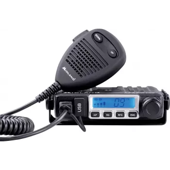 Midland M-Mini AM/FM Multi USB rádio CB móvel