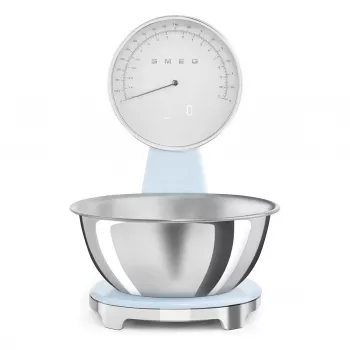 Smeg KSF01PBWW Balança de cozinha analógica e digital azul pastel