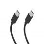 SBS TECABLETISSUETCCK Cabo USB-C para USB-C trançado 1,5 m 60 W PD carregamento rápido e sincronização de dados - Preto
