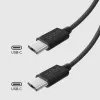 SBS TECABLETISSUETCCK Cabo USB-C para USB-C trançado 1,5 m 60 W PD carregamento rápido e sincronização de dados - Preto