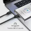 SBS TECABLETISSUETCCK Cabo USB-C para USB-C trançado 1,5 m 60 W PD carregamento rápido e sincronização de dados - Preto