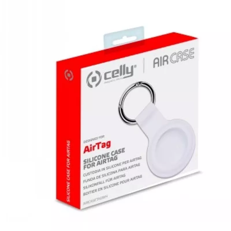 CELLY AIRCASETAG - capa de silicone para AirTag - branco