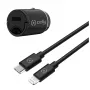CELLY CCMINILIGHT – carregador de carro USB-C + cabo USB-C para Lightning 20W [PRO POWER]