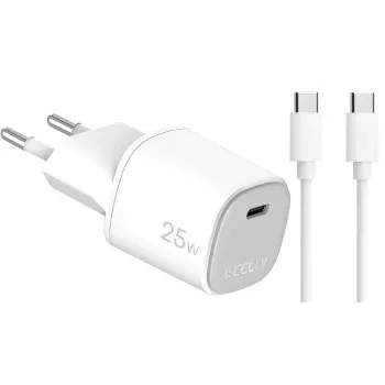 CELLY UP TC 1 USB-C 25W + cabo C to C
