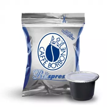 Caffè Borbone Respresso Miscela Blu 100 cápsulas para Nespresso Original Line, 5 g cada, torra média