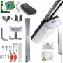 Kit de motor de portão de garagem FAAC D600 FDS com calha de duas partes e correia dentada Kevlar de 3m